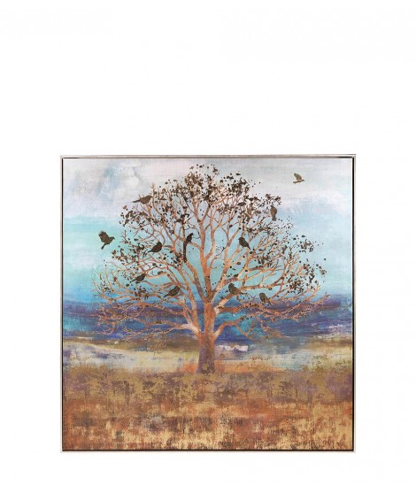 L'Oca Nera quadro albero della vita cm 100 x 100