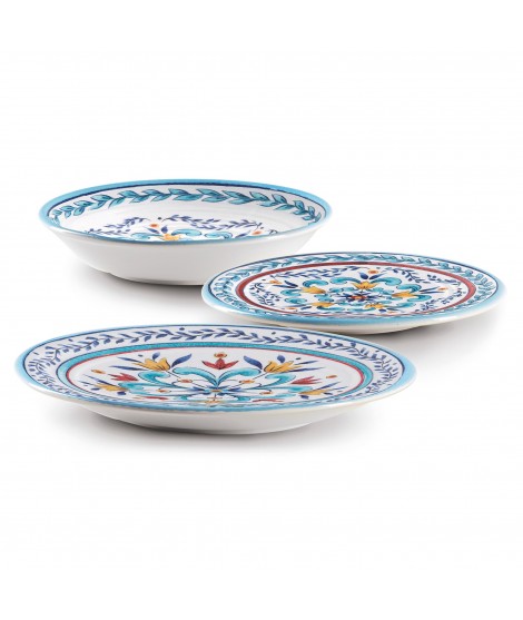 EMPORIO ZANI CERAMIC SET PIATTI 18 PZ TAORMINA