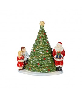 CHRISTMAS TOYS PORTACANDELA BABBO NATALE SU ALBERO