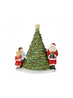 CHRISTMAS TOYS PORTACANDELA BABBO NATALE SU ALBERO