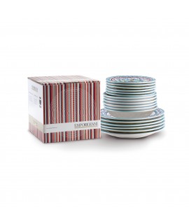 EMPORIO ZANI CERAMIC SET PIATTI 18 PZ TAORMINA