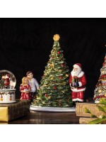 CHRISTMAS TOYS PORTACANDELA BABBO NATALE SU ALBERO